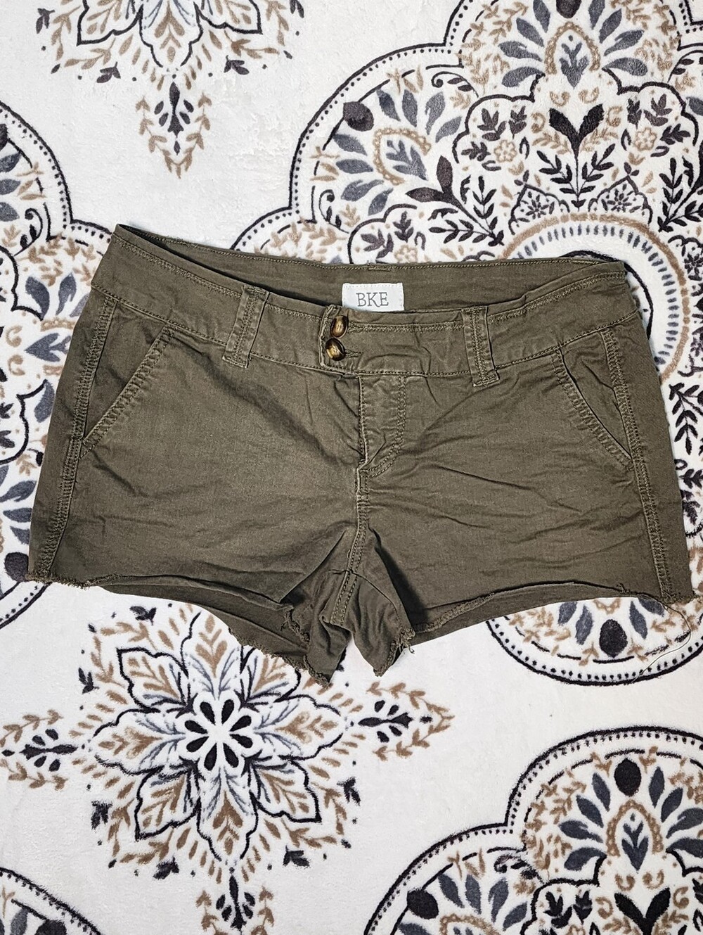 BKE Olive Green Women's Shorts